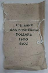 1980-S Susan B Anthony $1 Dollar Coin Official Mint Bag Still Unopened