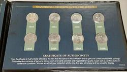 1945-2006 Transitional Jefferson Nickel Set - 8 Coins in Info Folder