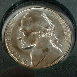 1961 Proof Jefferson Nickel 5c Coin in Plastic Holder - Proof