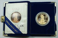 1987 W American Eagle  1 Oz Proof  in Mint Box w/ COA