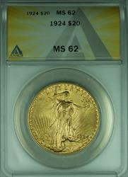 1924 St. Gaudens Double Eagle $20   ANACS  (DW)
