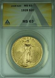 1928 St. Gaudens Double Eagle $20   ANACS