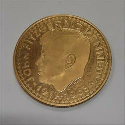 1963 Gold Presidential Memorial Medal John Kennedy 20.1 Gram/90% Fine  (MK)