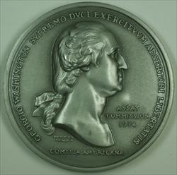 1974 Medal US Assay Commission George Washington Peace JK-AC-118 Pewter