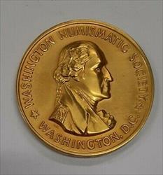 1977 Washington Numismatic Society 50th Anniversary UNC Commemorative Gold Medal
