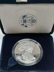 2004 W Proof American  Eagle S$1 1 Oz Troy .999 Fine With COA & OGP