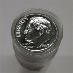 1963 Roosevelt Proof 90%  Dimes  50  Roll