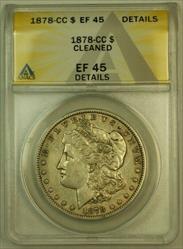 1878 CC Morgan   S$1 ANACS (XF) Details Cleaned
