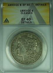 1893 CC Morgan   $1  ANACS Details Cleaned (RLX)