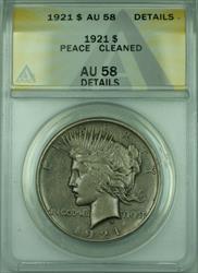 1921 Peace   $1  ANACS Details Cleaned (30)