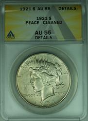 1921 Peace   S$1 ANACS Details Cleaned (RLX)