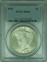 1922 Peace   $1  PCGS (34 A)