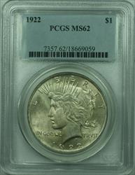 1922 Peace   $1  PCGS Looks Undergraded (36) G