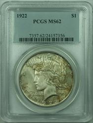 1922 Peace   $1  PCGS Looks Undergraded Lightly Toned(36)B