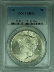 1922 Peace   S$1 PCGS (31 B)