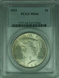 1922 Peace   S$1 PCGS (31 F)