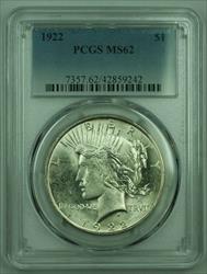 1922 Peace   S$1 PCGS Undergraded (38E)
