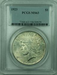 1923 Peace   $1  PCGS (36) G