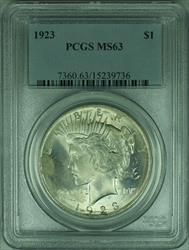 1923 Peace   $1  PCGS Better  (34 A)