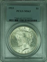1923 Peace   $1  PCGS Better  (34 F)