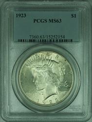 1923 Peace   $1  PCGS Better  (34 L)