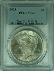 1923 Peace   $1  PCGS Better /Nicely Toned (34 E)