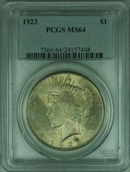1923 Peace   $1  PCGS Lightly Toned (34 A)