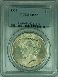 1923 Peace   $1  PCGS Lightly Toned (34 J)