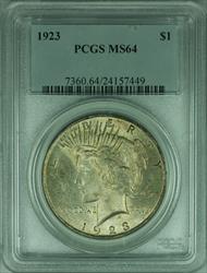 1923 Peace   $1  PCGS Nicely Toned (34 B)