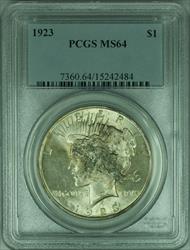 1923 Peace   $1  PCGS Toned (34 J)