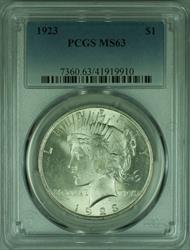 1923 Peace   S$1 PCGS  (35J)