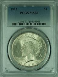1923 Peace   S$1 PCGS (35F)