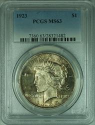 1923 Peace   S$1 PCGS Toned (24e)