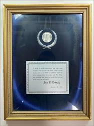 1964 John F. Kennedy *VERY SPECIAL* JFK  Half  Framed 10" x 13" (JAH