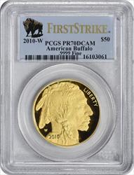 2010-W $50 American Gold Buffalo PR70DCAM First Strike PCGS