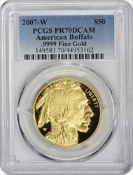 2007-W $50 American Gold Buffalo PR70DCAM PCGS