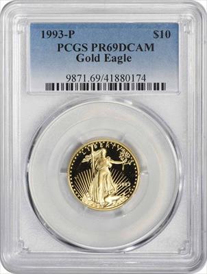 1993-P $10 American Gold Eagle PR69DCAM PCGS
