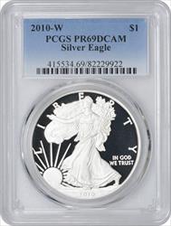 2010-W $1 American Silver Eagle PR69DCAM PCGS