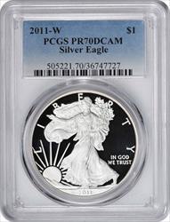 2011-W $1 American Silver Eagle PR70DCAM PCGS
