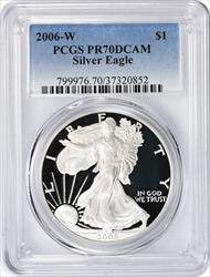 2006-W $1 American Silver Eagle PR70DCAM PCGS