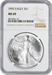 1992 $1 American Silver Eagle MS69 NGC