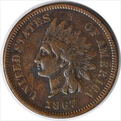 18/1867 Indian Cent FS-302 S-4 F Uncertified #233