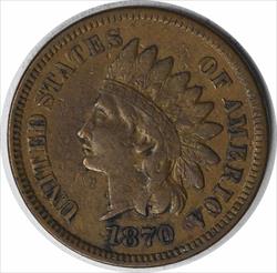 1870 Indian Cent DDR FS-801 S-2 VF Uncertified #227