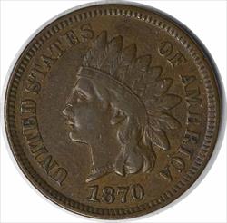 1870 Indian Cent MPD FS-302 S-8 VF Uncertified #225