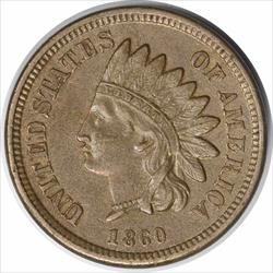 1860 Indian Cent Pointed Bust FS-401 AU Uncertified #117
