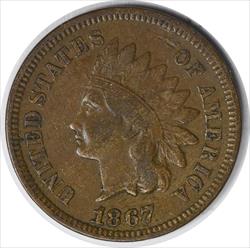 18/1867 Indian Cent FS-302 S-4 F Uncertified #235