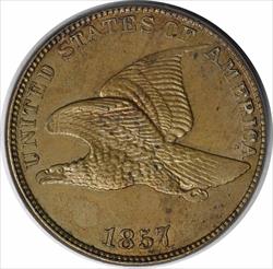1857 Flying Eagle Cent AU58 Uncertified #1114