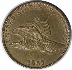 1857 Flying Eagle Cent MS63 Uncertified #1120
