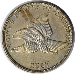 1857 Flying Eagle Cent MS63 Uncertified #228