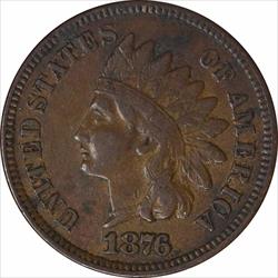 1876 Indian Cent F Uncertified